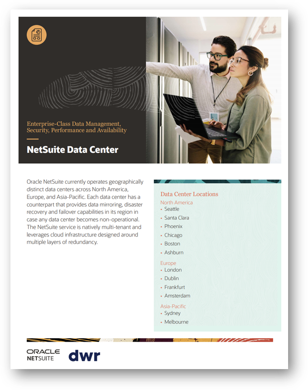 NetSuite Data Centre | DWR