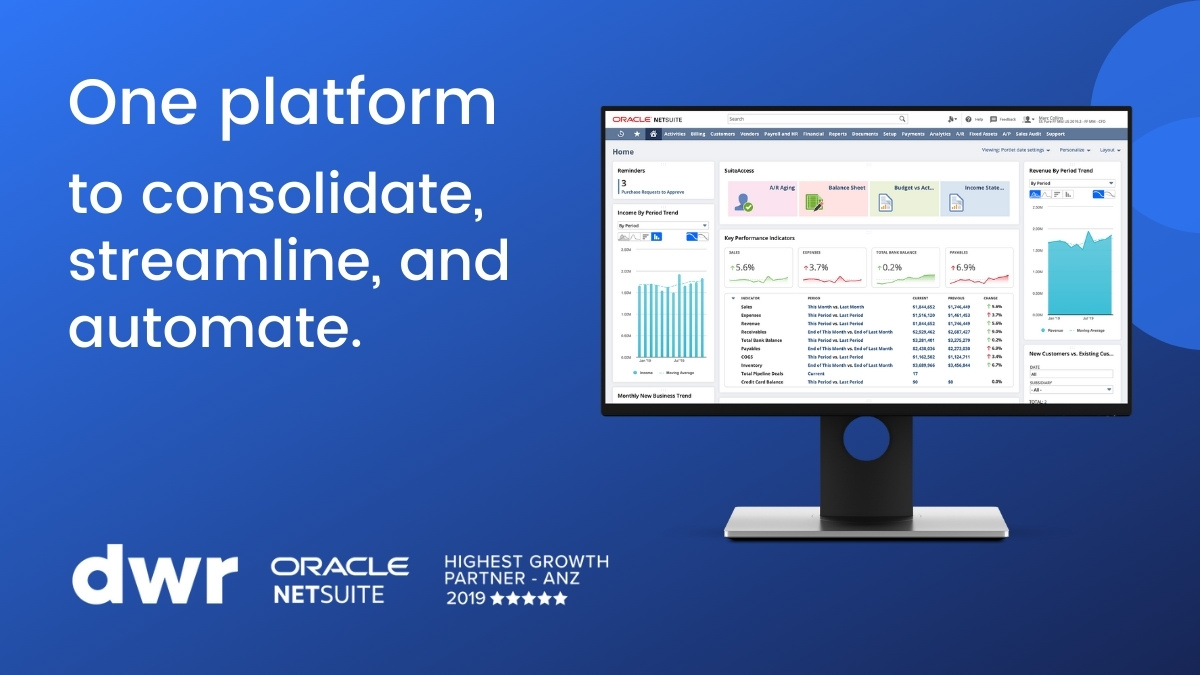 Oracle and NetSuite Dashboard