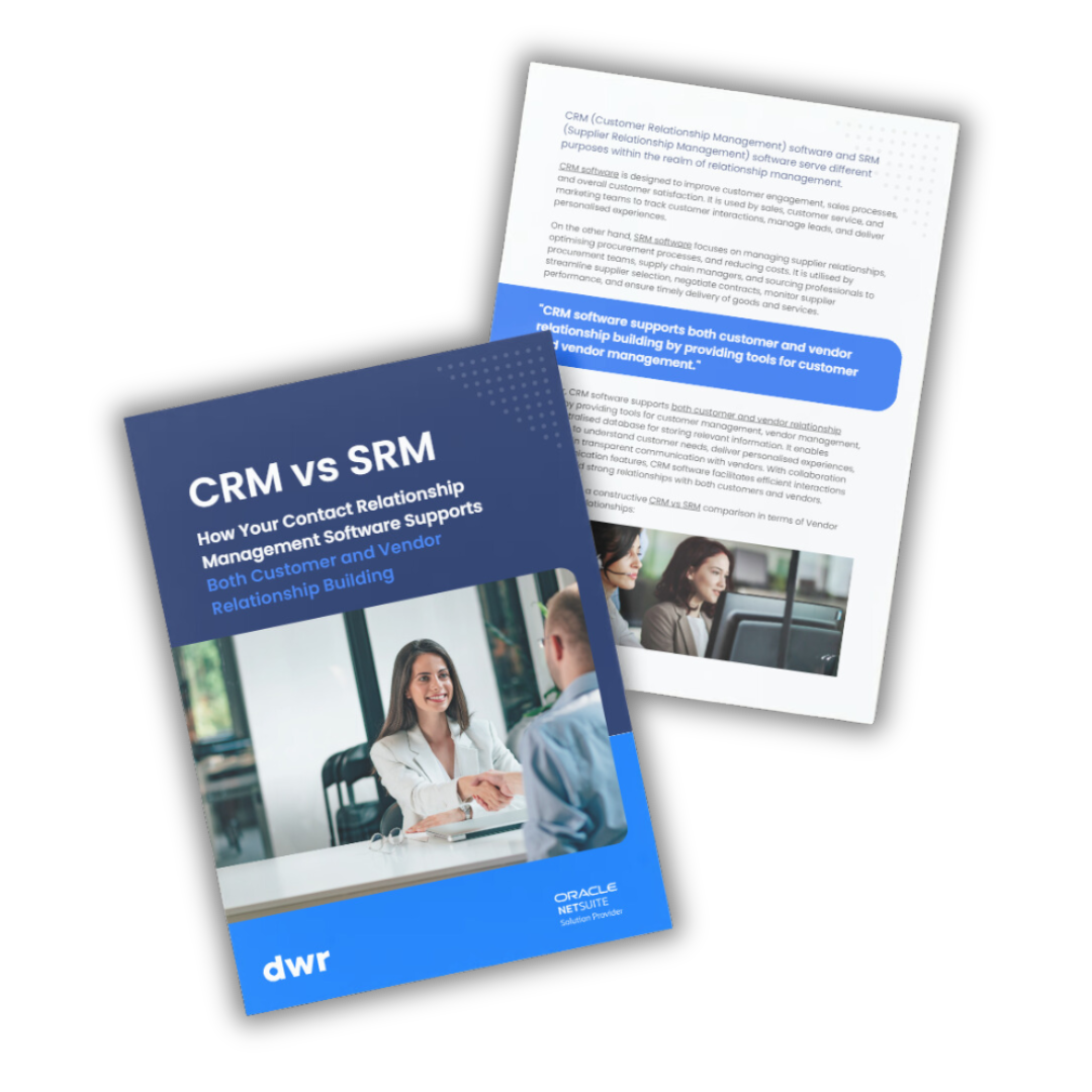 Crm Vs Srm How Your Contact Relationship Management Software Supports