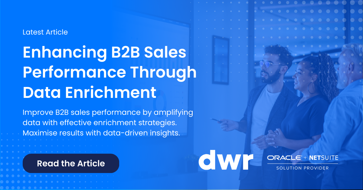 Enhancing B2B Sales Performance Through Data Enrichment